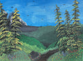 Walking path thru the hills 18" x 24" Landscape Painting. 1 of 1 original.