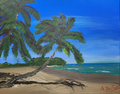 Walk on the Tropical Beach