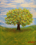Apple Tree 11" x 14" Landscape Painting. 1 of 1 original.